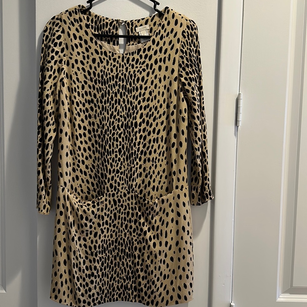 J. Crew leopard dress